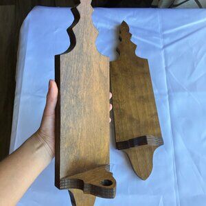 Wood Wall Candle Holders